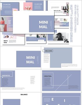 现代简约PPT模板版式设计Minimal Modern Powerpoint