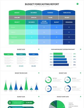 活动项目预算报价表格信息图表PPT素材Budget Powerpoint Slides