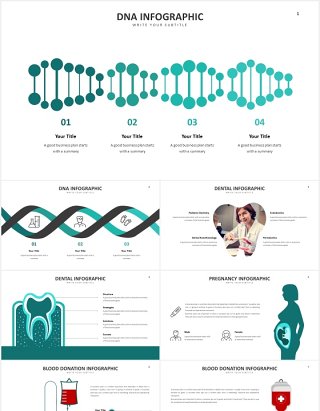 医疗医院信息图表PPT素材Healthcare Slides V2 Powerpoint Template