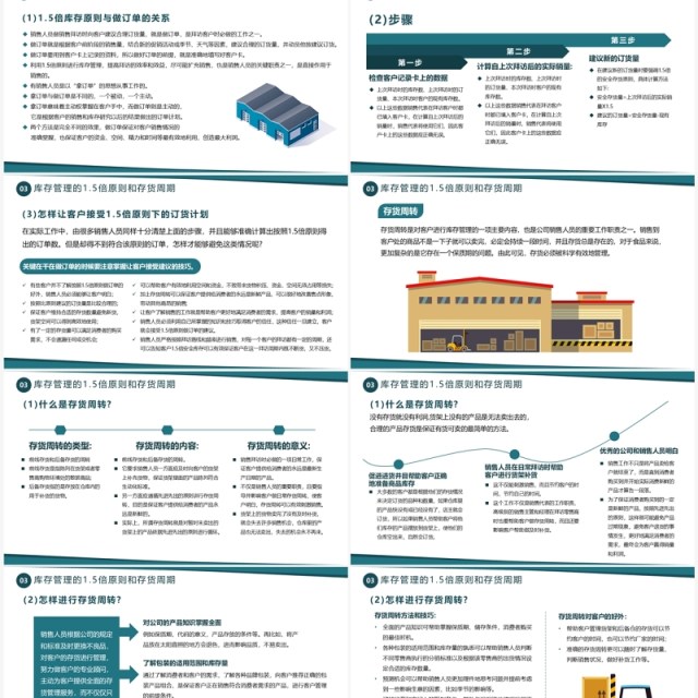 绿色扁平化公司库存管理培训PPT模板