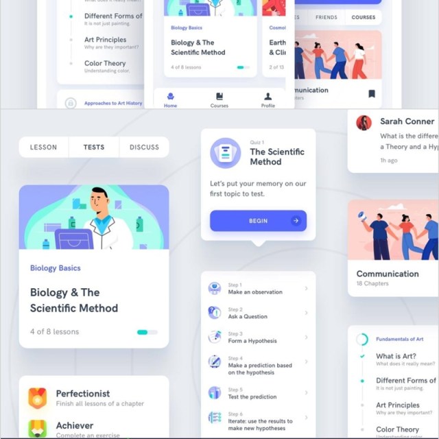 ESTUDIO在线课程教育移动应用UI套件,ESTUDIO移动应用UI套件 Estudio Mobile App UI Kit ESTUDIO在线课程教育移动应用UI套件,ESTUDIO移动应用UI套件 Estudio Mobile App UI Kit
