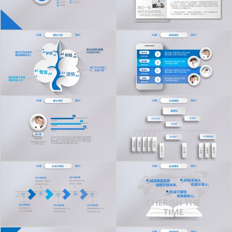 商务科技商业计划书PPT模板