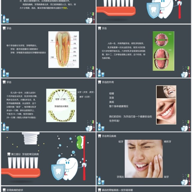 世界爱牙日宣传教育PPT模板 世界爱牙日宣传教育PPT模板