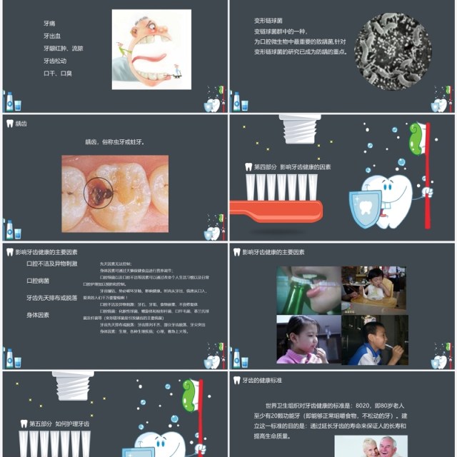 世界爱牙日宣传教育PPT模板 世界爱牙日宣传教育PPT模板