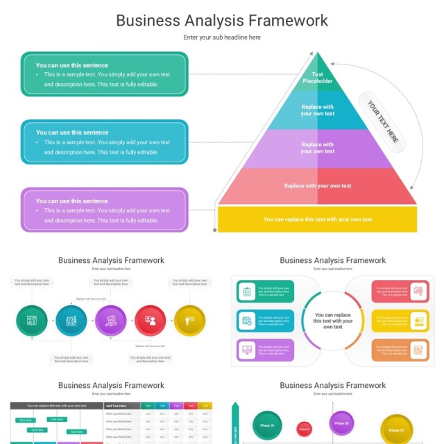 商业经营分析框架信息图PPT模板Business Analysis Framework