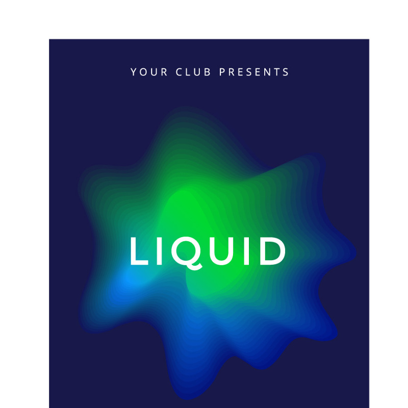 深色光束背景几何流体蒸汽波抽象封面H5电子音乐节海报模板AI矢量素材