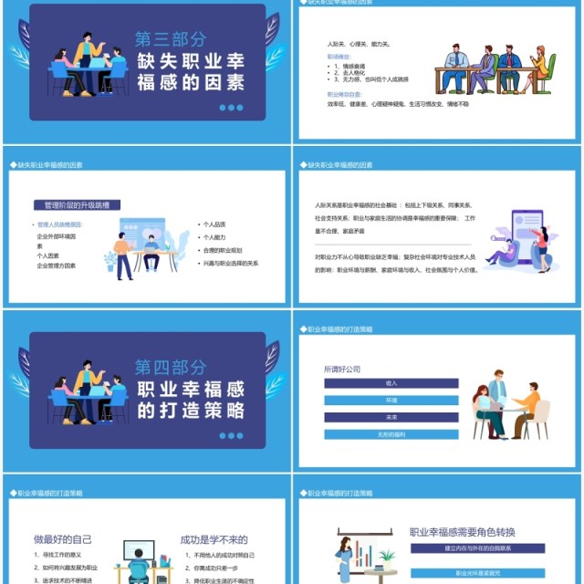 职场培训职业幸福感与安全感动态PPT模板