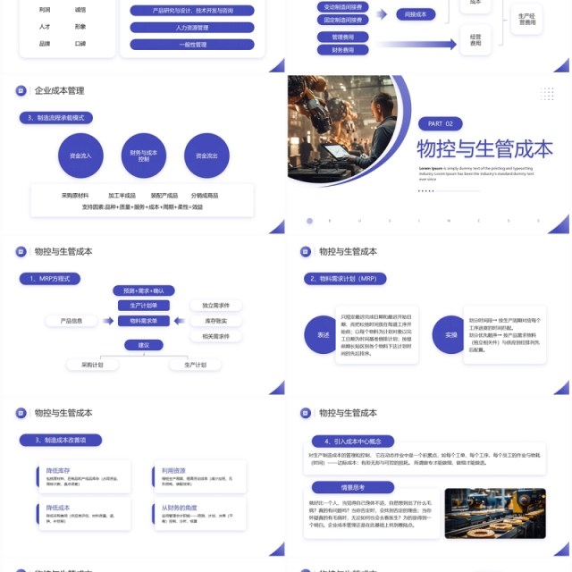 紫色商务风成本控制与有效管理企业成本管理PPT模板 紫色商务风成本控制与有效管理企业成本管理PPT模板