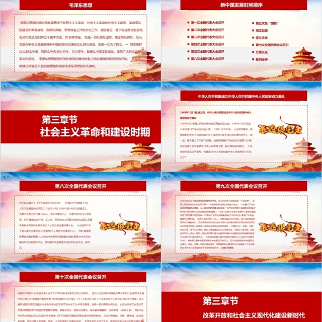 中国共产党党史建党98周年党课学习PPT模板