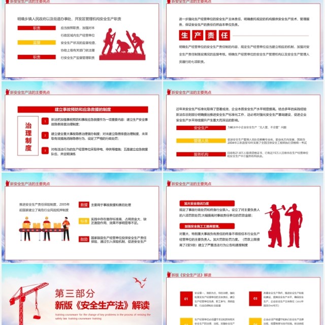 新安全生产法修改历程重点问题变化培训课件动态PPT模板