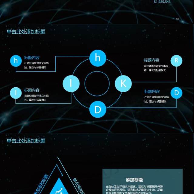 互联网大数据科技云计算ppt模板