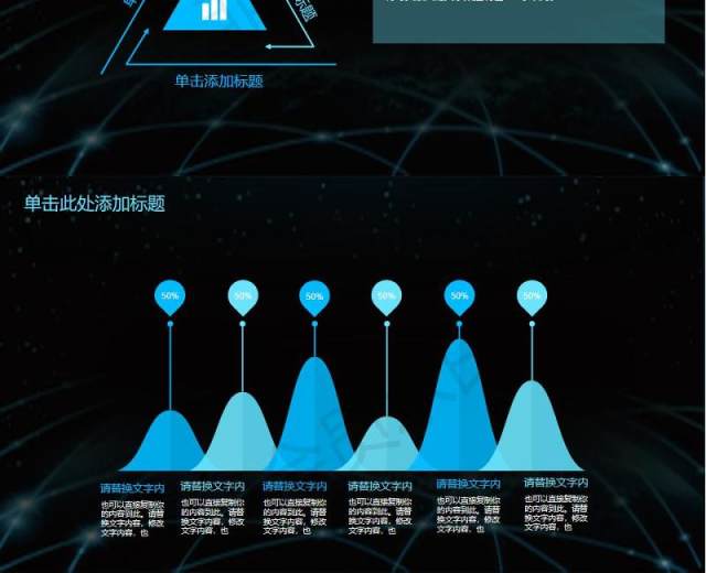 互联网大数据科技云计算ppt模板