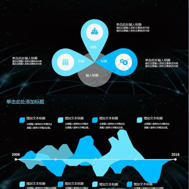 互联网大数据科技云计算ppt模板