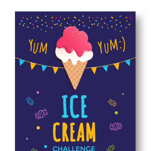 几何流体渐变蒸汽波抽象封面H5冰淇凌挑战者海报AI素材