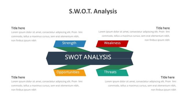 彩色SWOT关系PPT-4