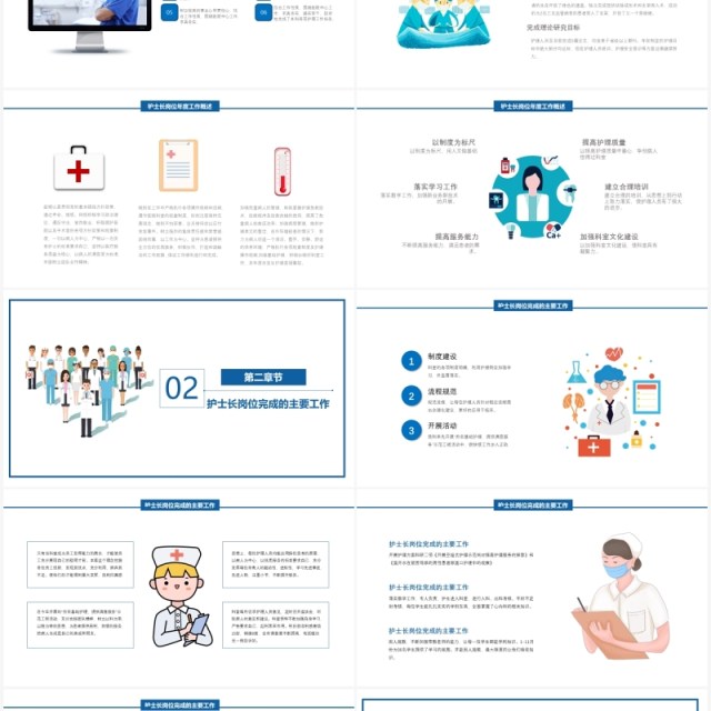 医院护士长工作总结汇报PPT模板