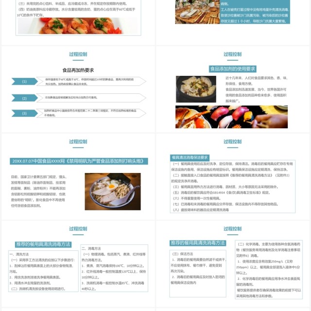 餐饮服务食品安全操作规范培训PPT模板 餐饮服务食品安全操作规范培训PPT模板