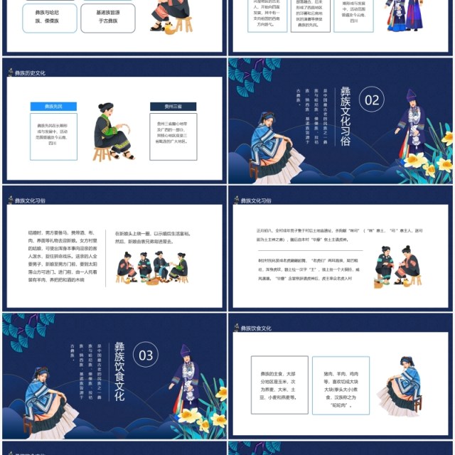 中国少数民族—彝族历史文化动态PPT模板 中国少数民族—彝族历史文化动态PPT模板