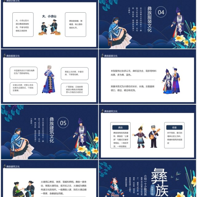 中国少数民族—彝族历史文化动态PPT模板 中国少数民族—彝族历史文化动态PPT模板