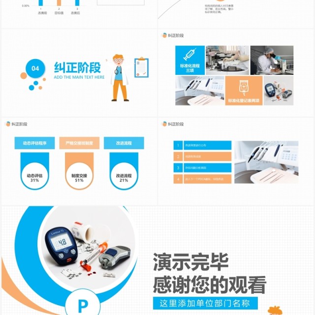 医院护理PDCA品管圈案例汇报PPT模板 医院护理PDCA品管圈案例汇报PPT模板
