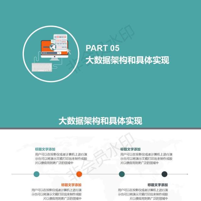 互联网大数据云计算商务科技ppt模板 互联网大数据云计算商务科技ppt模板