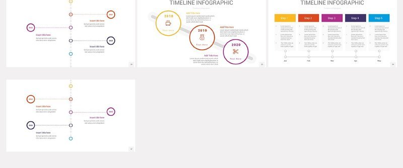 37款时间轴PPT信息图元素图形设计