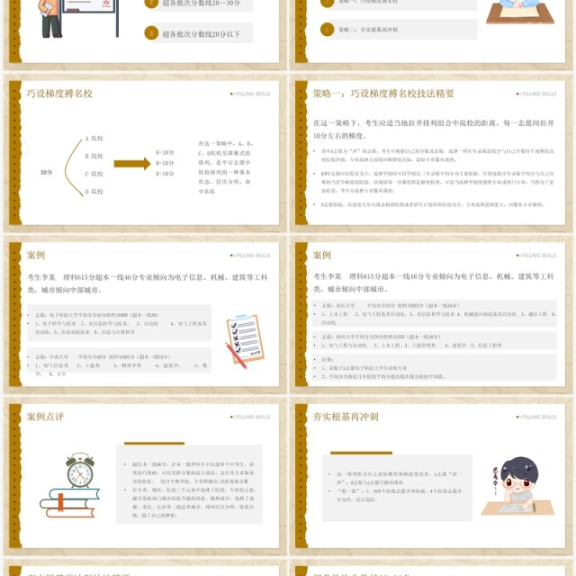 黄色简约风高考志愿填报技巧PPT模板 黄色简约风高考志愿填报技巧PPT模板