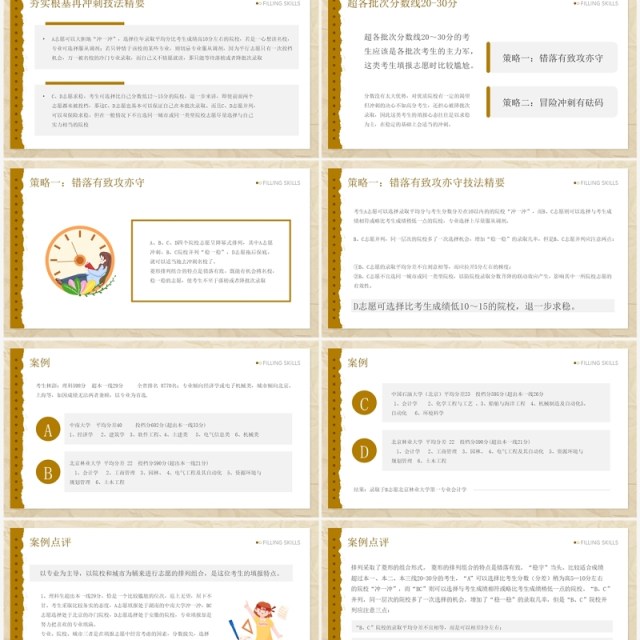 黄色简约风高考志愿填报技巧PPT模板 黄色简约风高考志愿填报技巧PPT模板