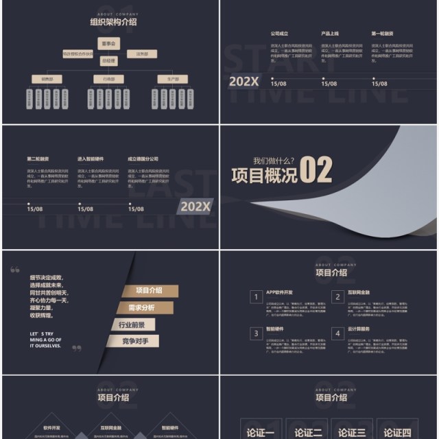 高端产品融资介绍商业计划书PPT模板