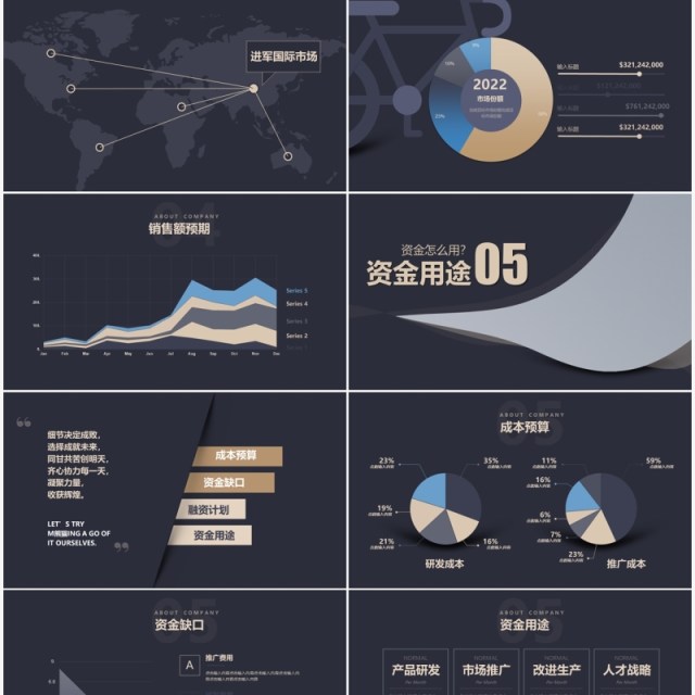 高端产品融资介绍商业计划书PPT模板