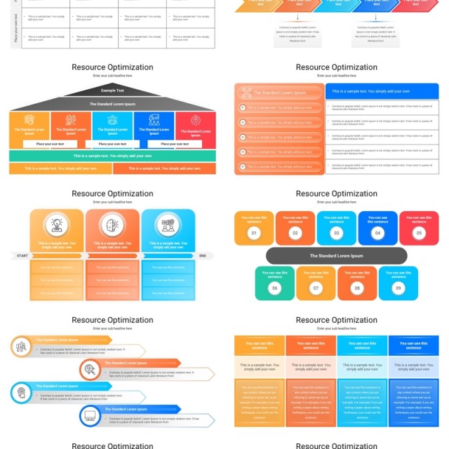 资源优化信息图表PPT模板素材Resource Optimization