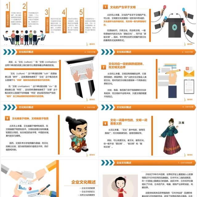 创意卡通风 企业文化主题培训PPT模板 创意卡通风 企业文化主题培训PPT模板