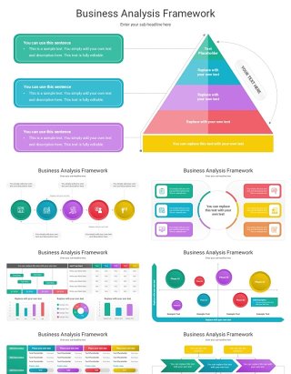 商业经营分析框架信息图PPT模板Business Analysis Framework