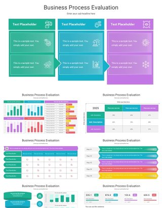 业务流程评估企业流程表格信息图PPT模板Business Process Evaluation