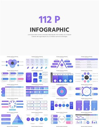 112页高级感项目策略计划总结汇报逻辑结构图PPT模板素材！一份全搞定