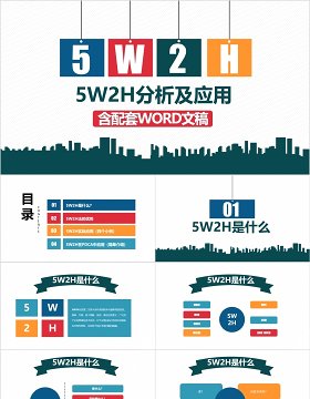 5W2H分析法及案例解析企业案例分析PPT模板