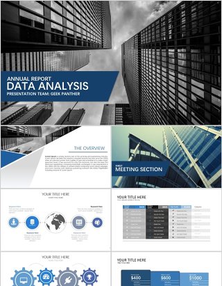 数据分析/财务分析/商务汇报PPT模板