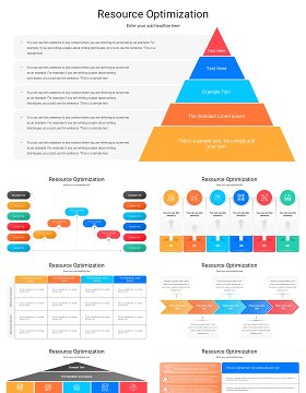 资源优化信息图表PPT模板素材Resource Optimization