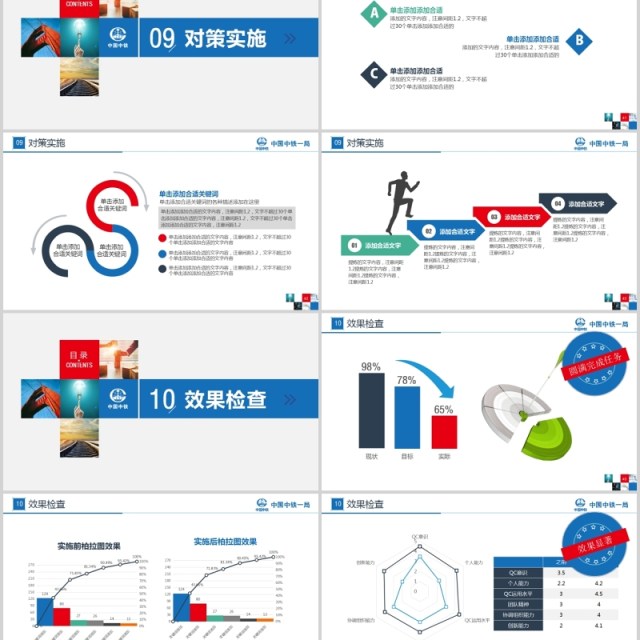 简约大气QC创意获奖模板PPT模板