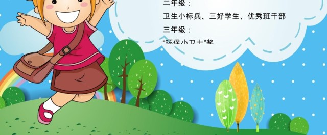 中小学生竞选小报卡通竞选海报 中小学生竞选小报卡通竞选海报