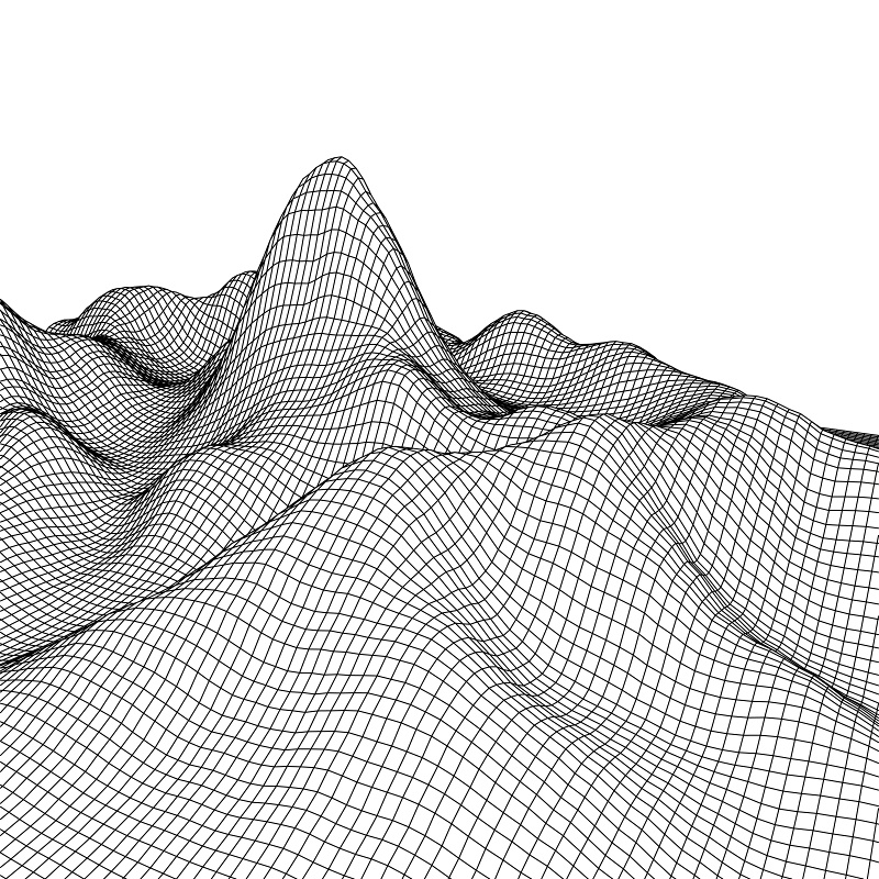 立体科技感山脉起伏效果3d立体山脉背景纹理装饰