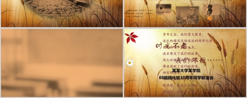 时间都去哪了纪念册模板PPT模板