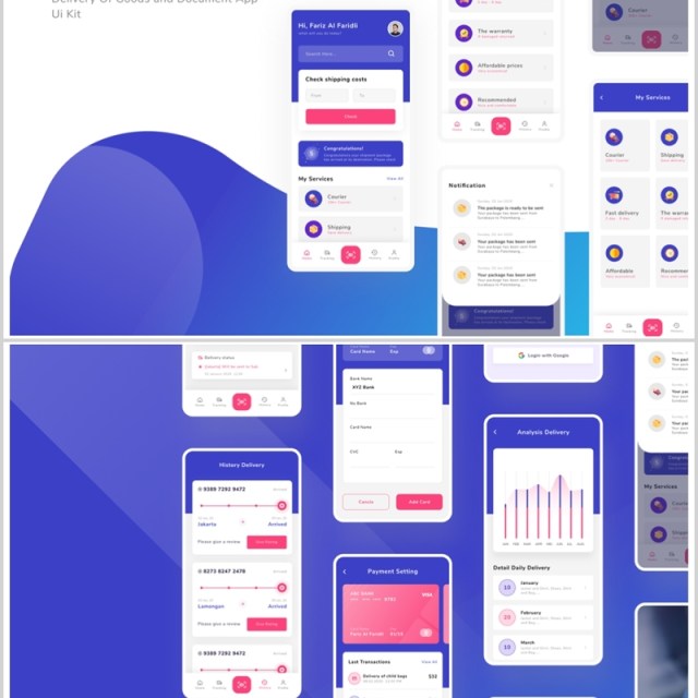 FIGMA,iOS版,UI工具包,交付货物的界面APP应用 FIGMA,iOS版,UI工具包,交付货物的界面APP应用
