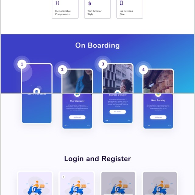 FIGMA,iOS版,UI工具包,交付货物的界面APP应用 FIGMA,iOS版,UI工具包,交付货物的界面APP应用