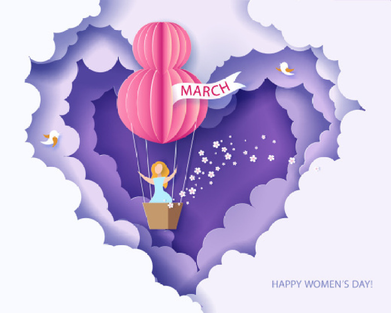 3.8女神节女人节妇女节插画创意海报背景图EPS矢量设计素材