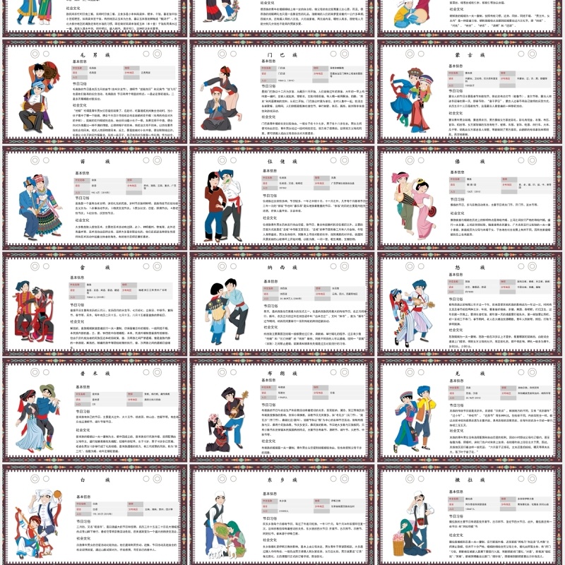 少数民族文化PPT模板