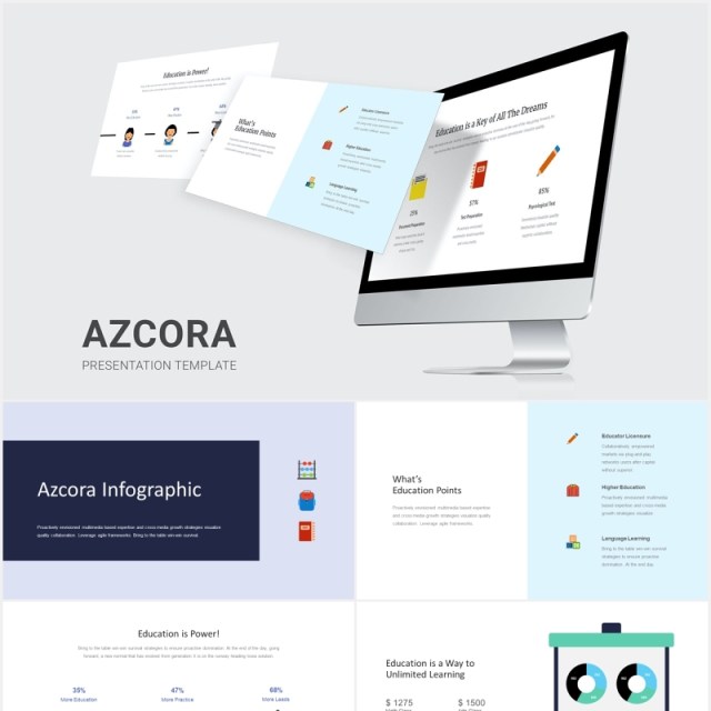 教育教学信息图表PPT图片排版设计素材图标元素Azcora - Education Infographic Powerpoint 教育教学信息图表PPT图片排版设计素材图标元素Azcora - Education Infographic Powerpoint