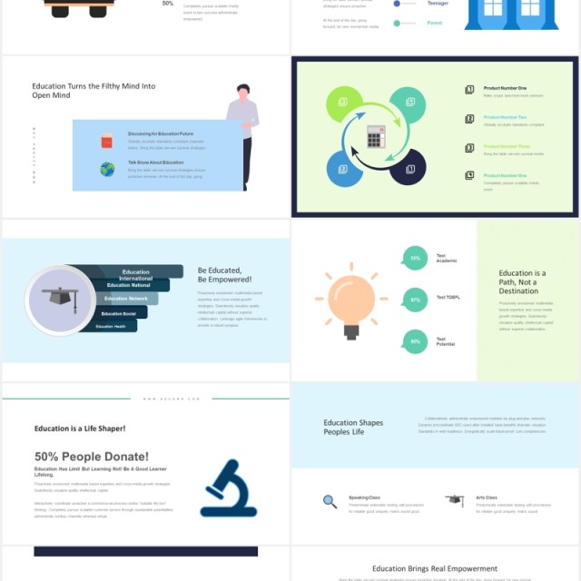教育教学信息图表PPT图片排版设计素材图标元素Azcora - Education Infographic Powerpoint 教育教学信息图表PPT图片排版设计素材图标元素Azcora - Education Infographic Powerpoint