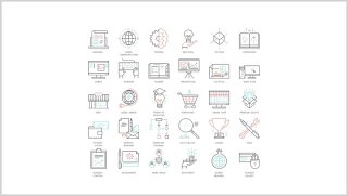 线性办公图标PPT元素素材可编辑Big Icons