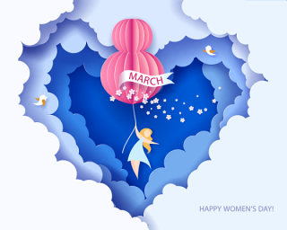 3.8女王节女神节女人节妇女节插画创意海报背景图EPS矢量设计素材
